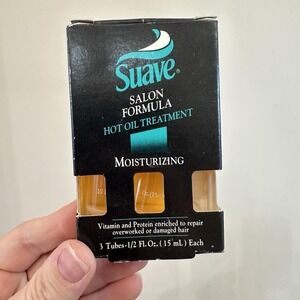 Vintage Suave Salon Formula Hot Oil Treatment 2 Tubes (missing 1) Prop Gift